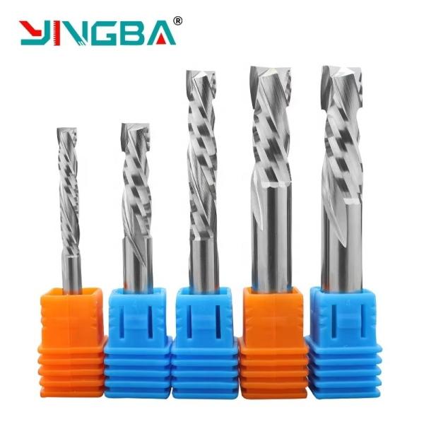 Quality Yingba Hot Selling Up&down Compression End Mill Router Bits  Spiral Milling Cutter Cnc Wood Router Bits Carbide Spiral wholesale