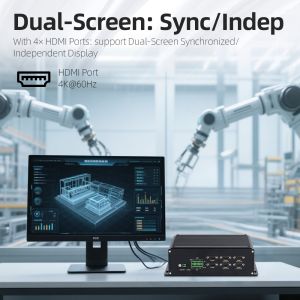 Intel I7 12650HX Processor with 4 Display Dual Network Industrial PC