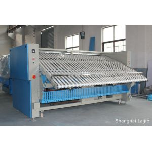 380V Heavy Duty Bed Sheet Folding Machine , Automatic Laundry Folder