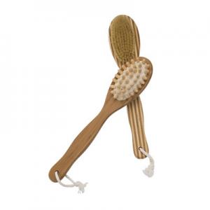 Cheap Oval Massager Head Bristle Bath Brush , Long Handle Shower Brush for sale