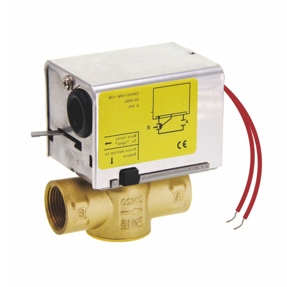 Quality Forged Brass 3 Way Motorized Valves ODM Temperature Control Motorized Gate Valves wholesale