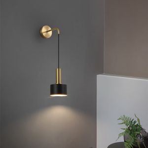 Modern Adjustable Bedside Lamp Wall Lamp Black Gold Luxury Nordic Up Down