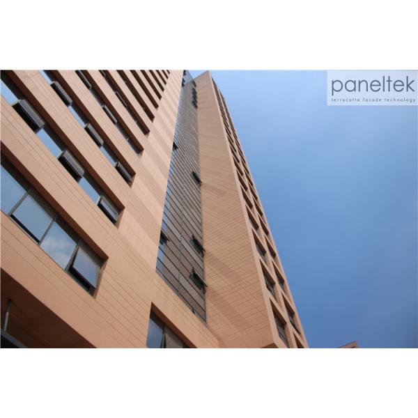 18mm 30mm 20mm Thick Terracotta Cladding Building Facade , Exterior Cladding