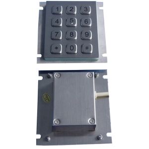 Industrial mini Rear Panel Mouting Steel Metal Numeric Keypad with USB or RS232
