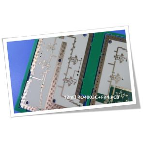 Cheap Hybrid High Frequency Multilayer PCB 6-Layer Hybrid PCB Made On 12mil 0.305mm RO4003C and FR-4 for sale