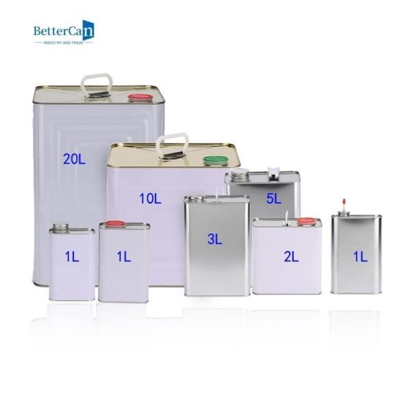 5L Square Tin Canisters , Metal Coating Can Tin For Hardener