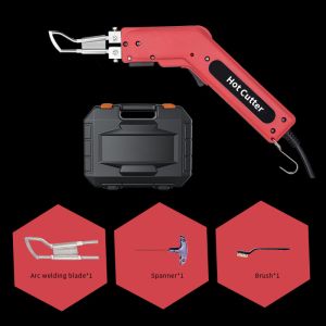 Textile 100W Hot Knife Fabric Cutter With Electronic Micro Switch