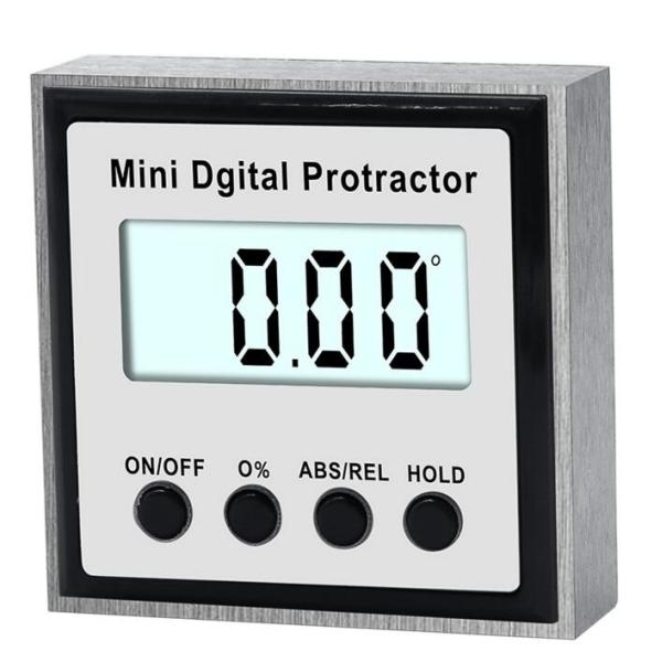 Quality Protractor Digital Inclinometer 0-360 Stainless Steel Digital Bevel Box Angle Gauge Meter Magnets Base Measuring tool wholesale