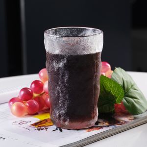 Custom Water Juice Drinking Glasses Cup Embossed Crystal 10oz