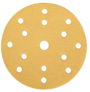 5" Gold Sanding Discs 8Hole Hook and Loop Sandpaper Woodworking or Automotive