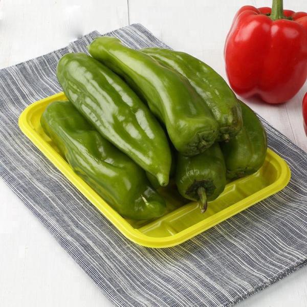 Quality Yellow 18.5*13.5*2cm Plastic Vegetable Serving Tray wholesale