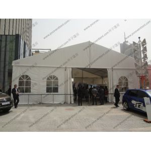 White Aluminum Frame Exhibition Canopy Tent 15m Width With Luxury Lining