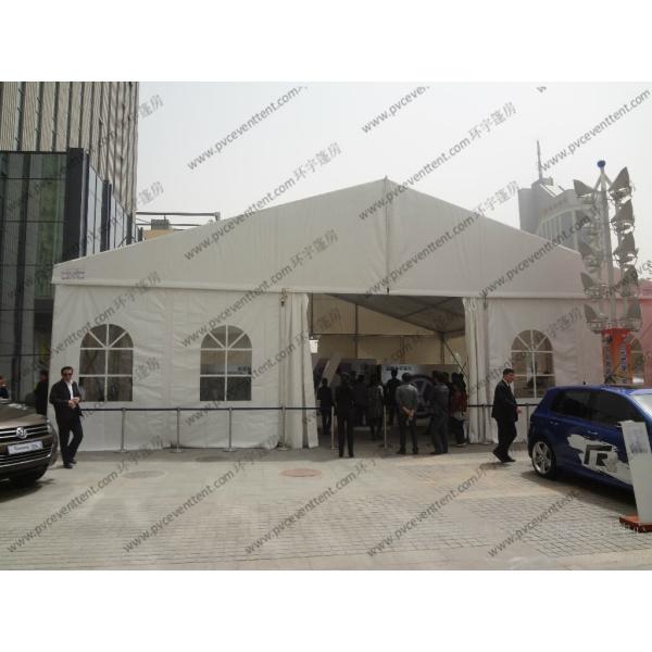 White Aluminum Frame Exhibition Canopy Tent 15m Width With Luxury Lining