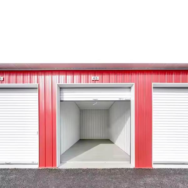 Prefabricated Self Storage Units Mini Shed Building With Light Steel Structure
