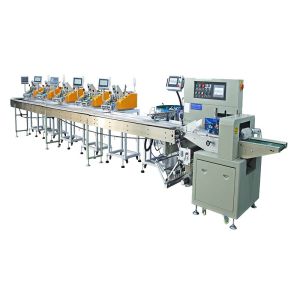 Pillow Type Automatic Counting Sealer Bag Packing Machine 3 Sides Sealing Plastic Bag