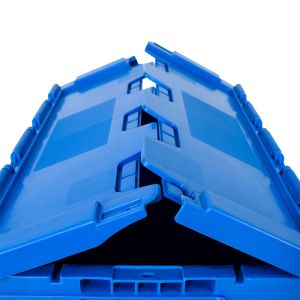 Solid Box Style PP Plastic Crate for Cold Chain Logistics and Clothes Transporta