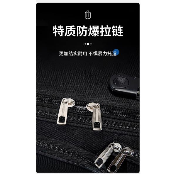 Waterproof and Scratch-Resistant Oxford Cloth Suitcase with Password Lock and Zipper Closure in Upgraded Colors