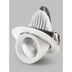 Adjustable Recessed LED Rotating Ceiling Light Anti Impact 3ft 8W 12W