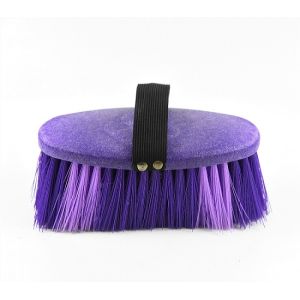 China 8 Inch 20*6 cm PP Horse Hair Body Brush Purple I - Shaped Plastic Foam on sale