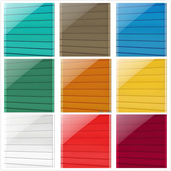 Quality Customizable Plastic Clear Bronze Green Color Polycarbonate Sheet 2.1m*6m With Excellent Transparency And UV Resistance wholesale