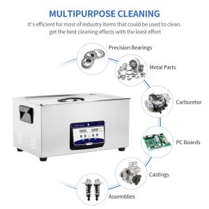 Touch Sensitive 22L 480w Ultrasonic Cleaning Machine For Tools