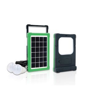 Flashlight Portable Solar Powered Generator Kit Panel For Home Emergency Backup
