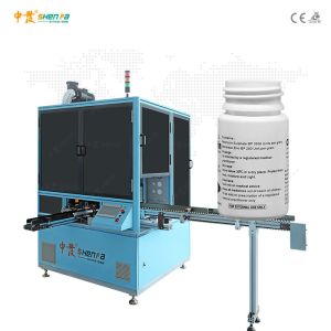 60pcs / Min Medicine Bottle One Color Screen Printing Press