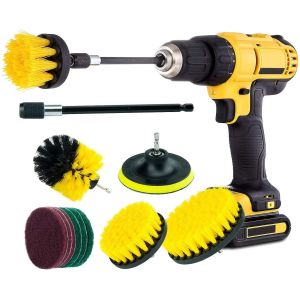 Cheap 12PCS Multi Purpose Drill Brush Kit 1.28 Pounds Attachment Various Bristles for sale