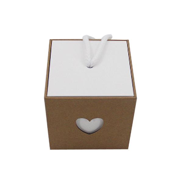 Custom Retro Candy Box Heart Window Kraft Paper Favour Box For Wedding Party