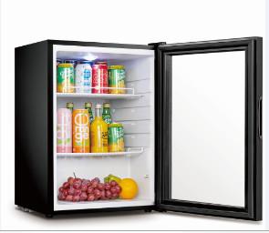 Quality Compact  Glass Front Mini Fridge / Small Glass Front Beverage Refrigerator wholesale