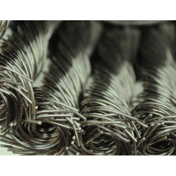 steel wire cup brush, knotted with M10 by 1.25 threaded Arbor,3 Inch by 0.014 inch