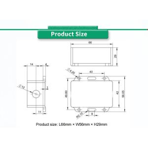 Customized Support UNIVO UBIS-826 Analog Digital Inclinometer for Angle