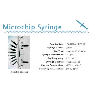 Animal Microchip Microchip Chip Rfid 1.4*8mm Animal Pet Tracking Identity Chip