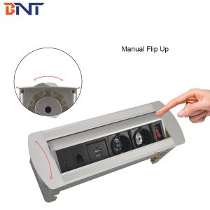 Electric Office Power Data Outlet Box/CE Approved H-DMI Motorized Pop Up Outlet