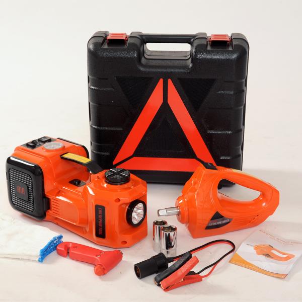 hot sale portable emergency tool electric jack with impact wrench and air