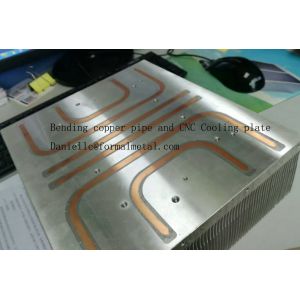Accuracy Copper Pipe Heat Sink / Cold Plate Heat Sink For Solar Panel