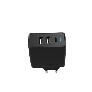 3 ports usb wall mobile adaptor PD 45W smart power delivery laptop quick charger