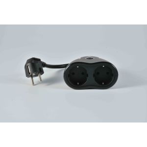 Tuya Wifi Control Wifi Smart Power Socket Electrical Plug EU 15A With 2 AC