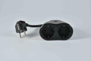 China Tuya Wifi Control Wifi Smart Power Socket Electrical Plug EU 15A With 2 AC Outlets on sale
