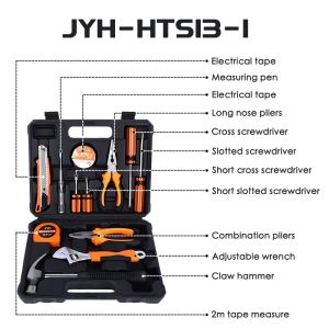 JYH-HTS13-1 12 Pieces Household Tool Sets Multifunctional Hardware Car Repair