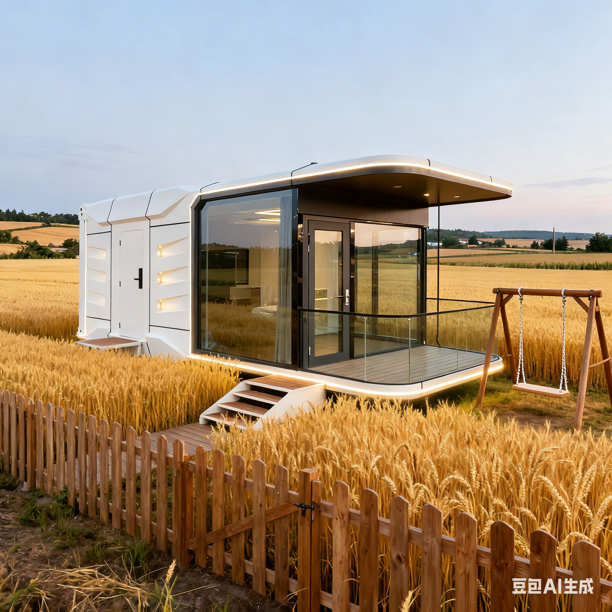 China Space Capsule House with One Bedroom One Bathroom One Balcony Customizable Interior Decoration and L8560 * W3460 * H3400 Dimensions on sale