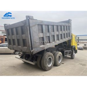 25 Tons 375HP Used HOWO Tipper Truck With 12.00R20 Tire