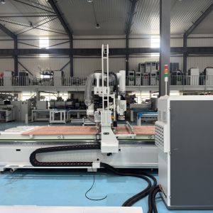 Woodworking CNC Nesting Machine With 12pcs Linear Tool AC380V / 3PH / 50HZ