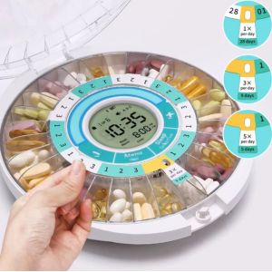 Portable Multifunctional Timing Alarm Clock Intelligent Electronic Medicine Box