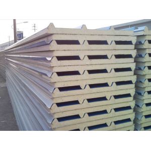 40mm Thickness Corrugated Sandwich Panel Production Line With 3m Mini Cutting