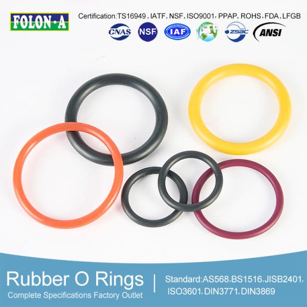 Quality 70A Durometer Low Compression Set O-Ring Gaskets Black wholesale