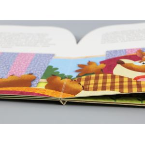 Eco Friendly Die Cut Cardboard Children'S Books With Full Color Printing Surface