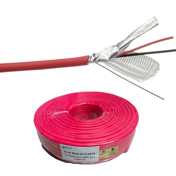 Quality 2X1.5mm2 Copper Stranded or Solid Fire Resistant LSZH LSOH Fire Alarm Cable with 2cores wholesale
