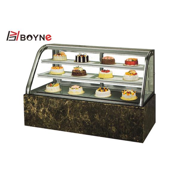 Quality Air Cooling Cake Display Case Commercial Double Curved Chiller wholesale
