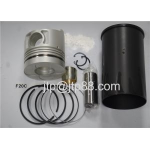 China HINO ENGINE F20C Cylinder Liner Kit / Steel Cylinder Sleeve Overhaul Kit With Combustion Chamber 70mm / 72mm / 76mm on sale